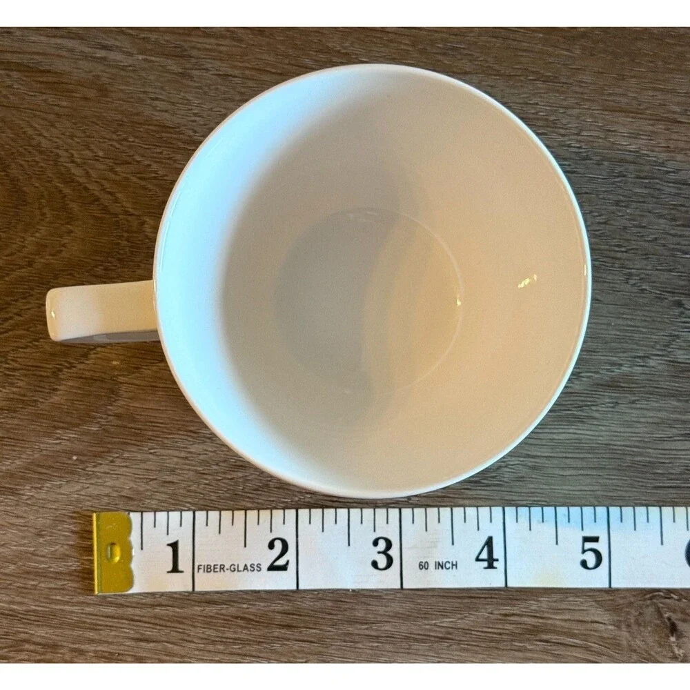 Nassau Ware Japan Custom Design White Ceramic Tea Cup Vintage